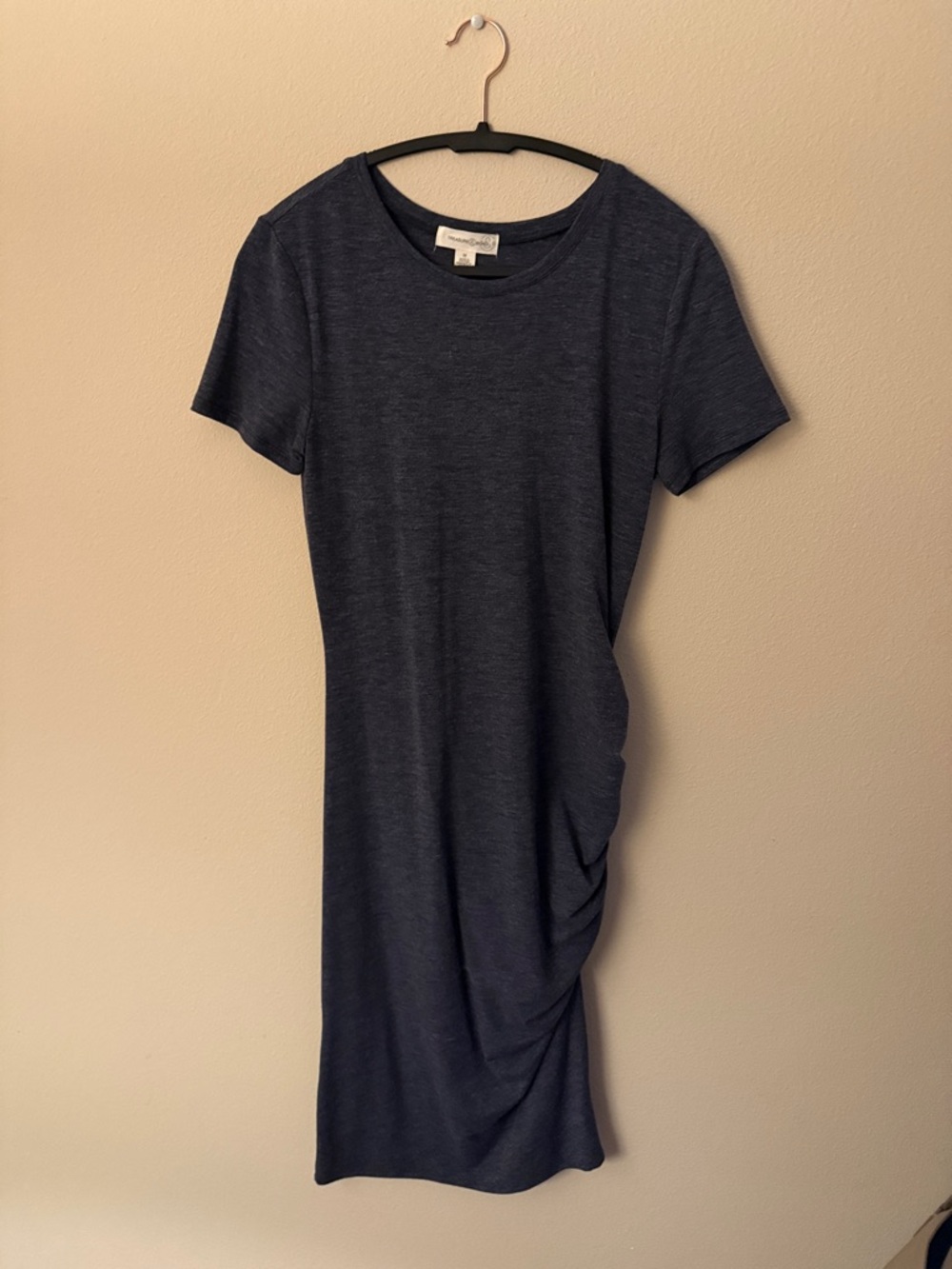 Blue Heather Charcoal Short-Sleeve T-Shirt Dress